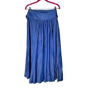 NWT TOV Blue Pull On Maxi Skirt Size 42
